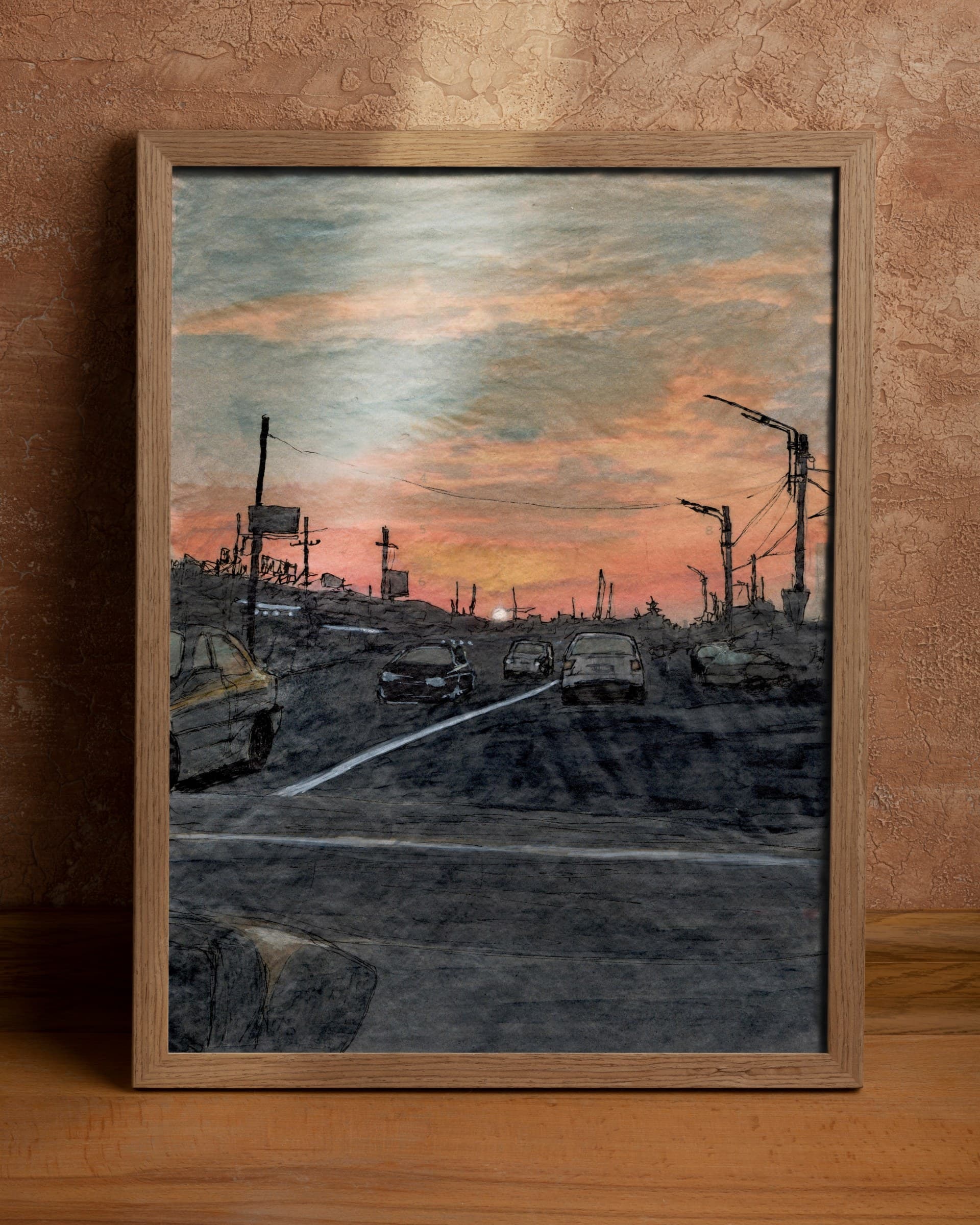 Sun sets